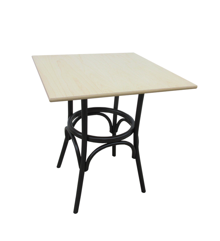 Square bistro table in two colors